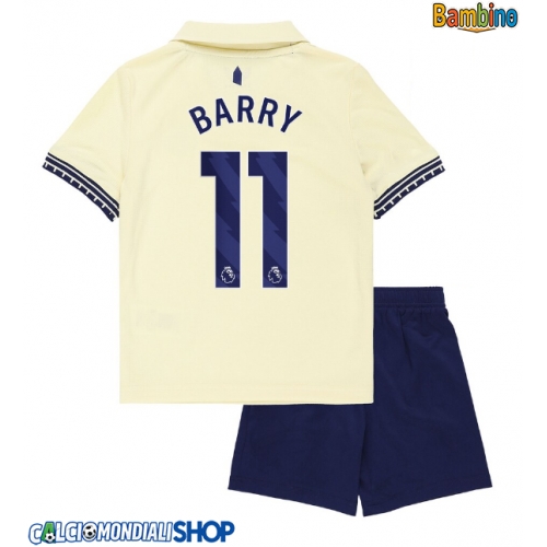 Maglie da calcio Everton Thierno Barry #11 Seconda Maglia Bambino 2025-26 Manica Corta + Pantaloni corti)